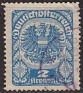 Austria 1920 Escudo Armas 2 K Azul Scott 242